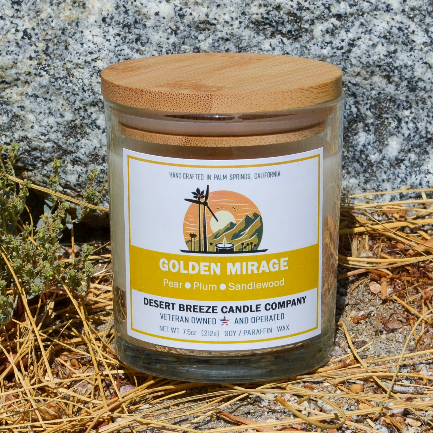 Golden Mirage - 7.5oz - Soy Blend Candle